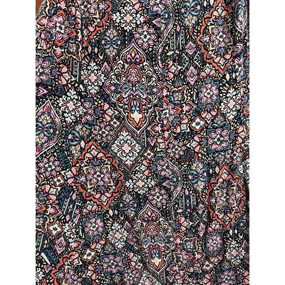 Torrid Women's Plus Size Medallion Black Tiered Trapeze Maxi Dress Size 4 4X - Picture 5 of 6